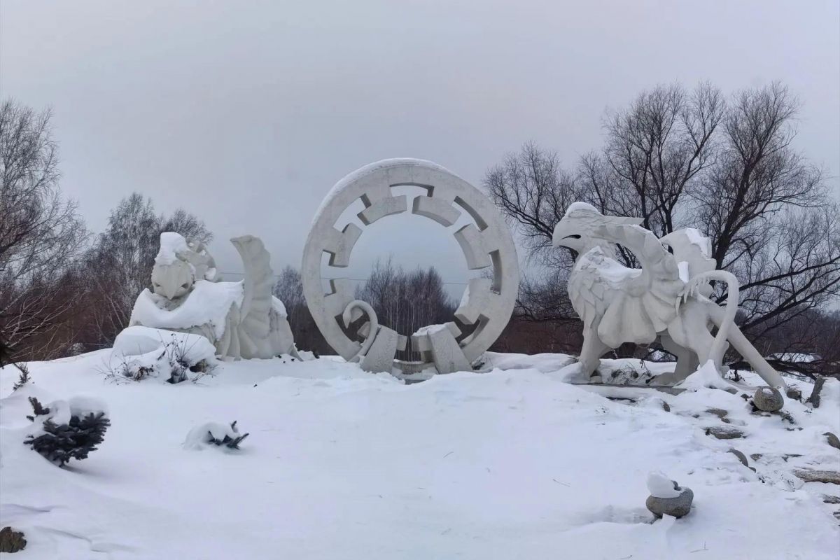 Хаски и этно-парк в с.Полеводка